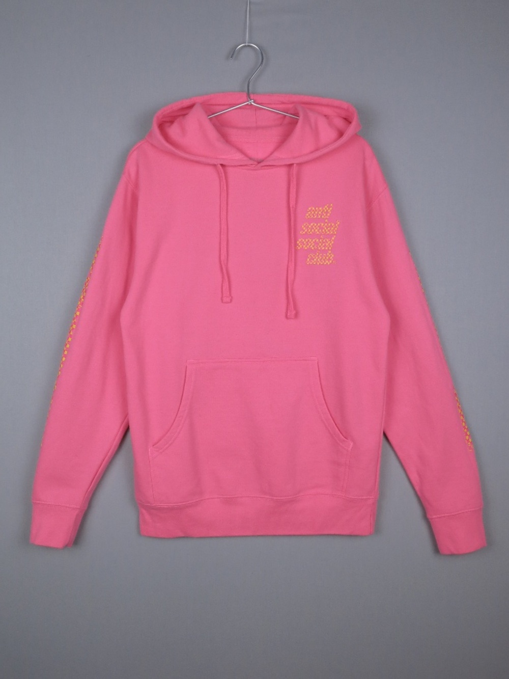 Anti Social Social Club 'Food Court Hoodie' in Hot Pink from FW2020 - Size Small